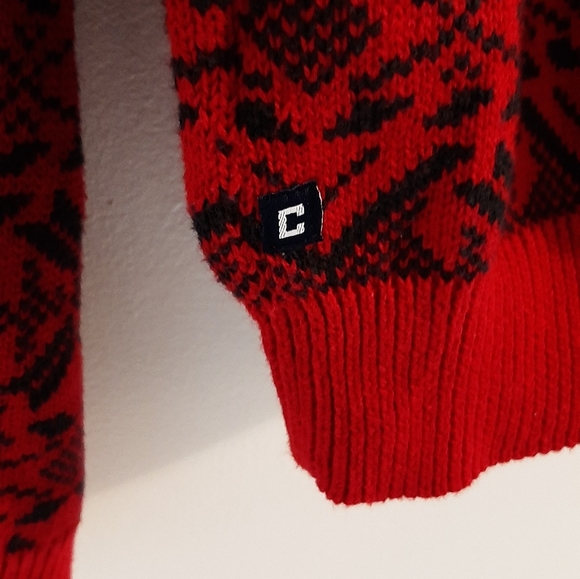 CHAPS RED MEN'S SWEATER.100% COTTON. EXCLUSIVE OF DECORATION. SZ:"XL.NEW WITH TA - Picture 4 of 9